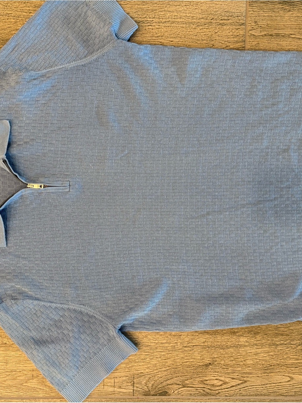 Country Road Light Blue Half-Zip Polo